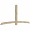 Ekena Millwork Bellingham Rough Sawn Timber Gable Bracket, Douglas Fir, 108"W x 49"H x 4"D x 4"F, 11/12 Pitch GBW108X49X0404BEL00RDF - alternate 3
